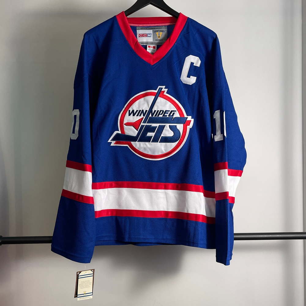 Men's CCM Winnipeg Jets Hawerchuk Hockey Jersey various sizes